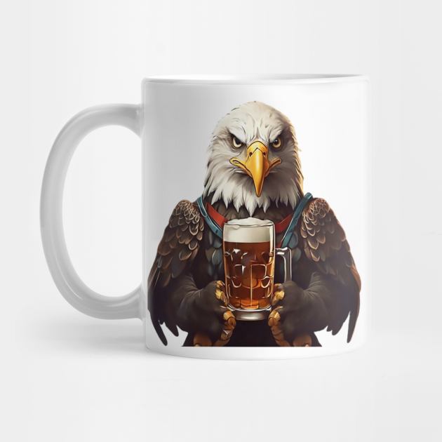 EAGLE AND BEER by likbatonboot